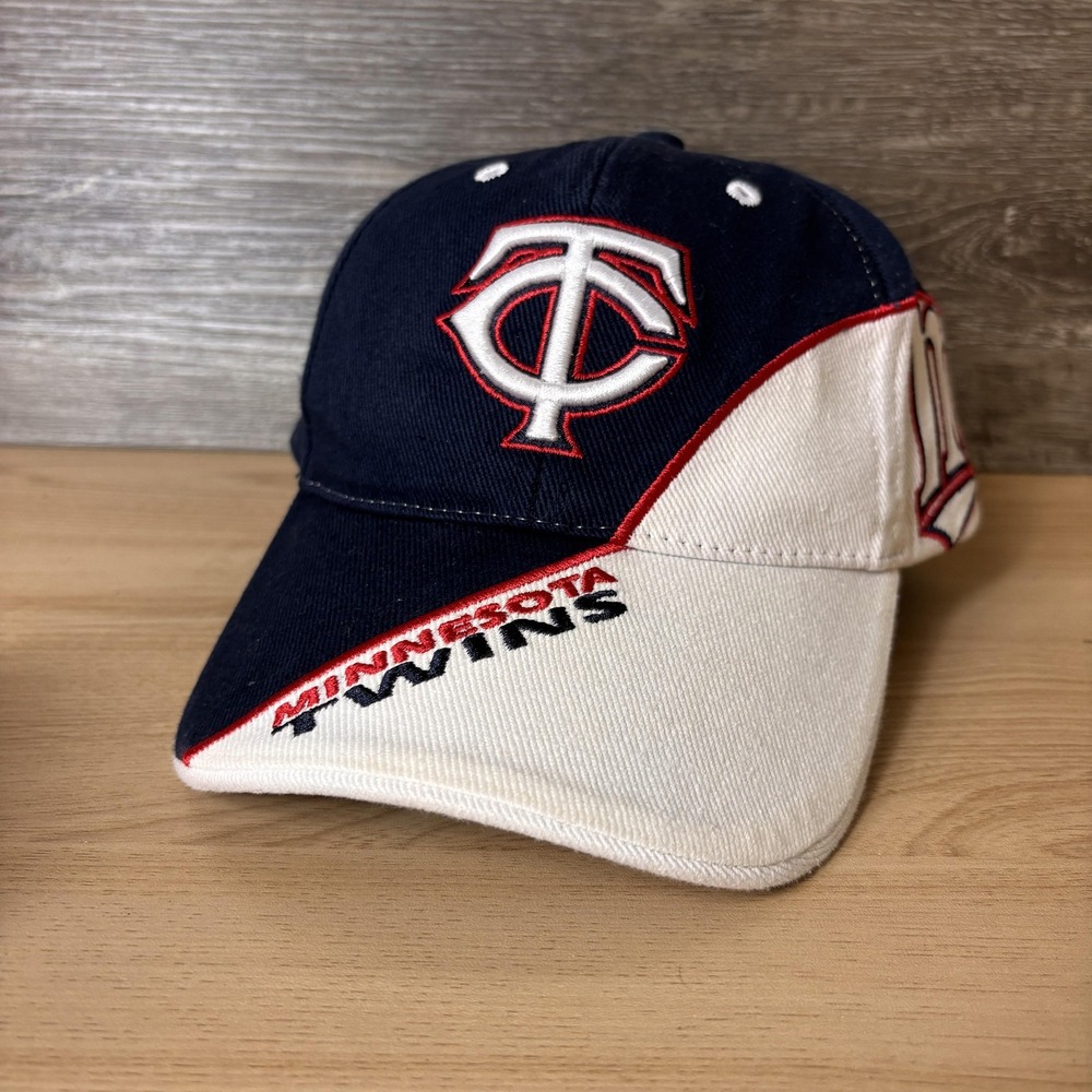 Minnesota Twins Hat Cap Strap Back Mens Navy White MLB Baseball Embroidered - Picture 3 of 10